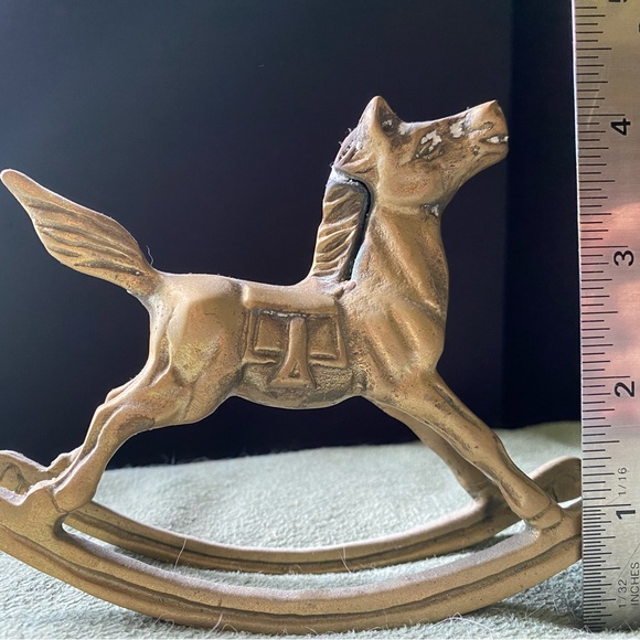 Vintage Brass 5" Rocking Horse - Picture 3 of 3